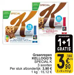Cora Kellogg's special k graanrepen aanbieding