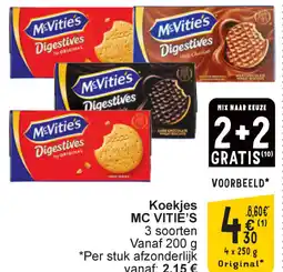 Cora McVitie's koekjes aanbieding