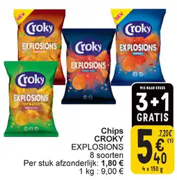 Cora Croky explosions chips aanbieding