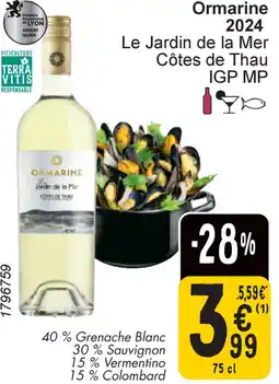 Cora Ormarine 2024 Le Jardin de la Mer Côtes de Thau IGP MP aanbieding