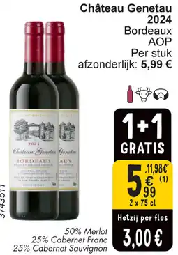 Cora Château Genetau 2024 Bordeaux AOP aanbieding