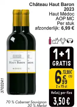 Cora Château Haut Baron 2023 Haut Médoc AOP MC aanbieding