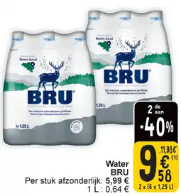 Cora Bru water aanbieding