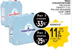 Cora Chaudfontaine water aanbieding