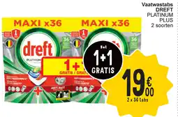 Cora Dreft platinum plus vaatwastabs aanbieding