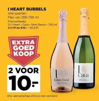 Jumbo I heart - cava - semi secco aanbieding