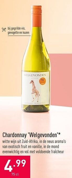 ALDI Chardonnay welgevonden aanbieding