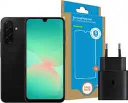 Coolblue Samsung Galaxy A26 128GB Zwart 5G + Basis Accessoirepakket aanbieding