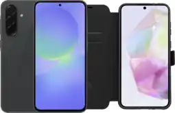 Coolblue Samsung Galaxy A36 128GB Zwart 5G Enterprise Editie + BlueBuilt Book Case Zwart aanbieding