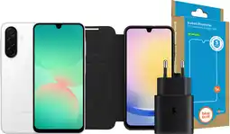 Coolblue Samsung Galaxy A26 128GB Wit 5G + Compleet Accessoirepakket aanbieding