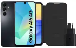 Coolblue Samsung Galaxy A16 128GB Zwart 4G + Accessoirepakket aanbieding