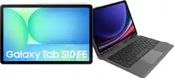 Coolblue Samsung Galaxy Tab S10 FE 10,9 inch 128GB Wifi en 5G Grijs + Toetsenbord Hoes AZERTY aanbieding