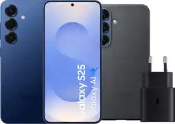 Coolblue Samsung Galaxy S25 128GB Donkerblauw 5G + Accessoirepakket aanbieding