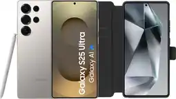 Coolblue Samsung Galaxy S25 Ultra 256GB Grijs 5G + BlueBuilt Book Case Zwart aanbieding