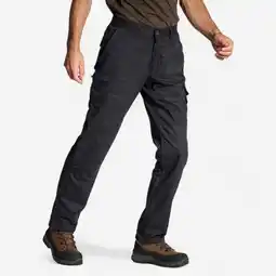 Decathlon Stevige cargobroek Steppe 300 zwart aanbieding