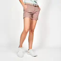 Decathlon Golf chino short katoen dames MW500 bruin aanbieding