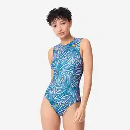 Decathlon Badpak voor surfen dames Carla blauw paars aanbieding