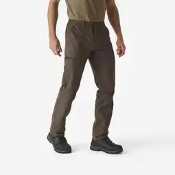 Decathlon Stevige cargobroek Steppe 300 bruin aanbieding