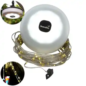 Decathlon Campinglamp Glittra - oplaadbare LED-lamp - 2 lichtkleuren - 5 lichtmodi aanbieding