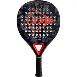 Decathlon Dunlop Nanomax Pro padelracket - ZWART - unisex aanbieding
