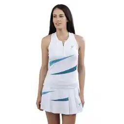 Decathlon Drop Shot Sibi Dames Padel T-shirt Mouwloos 2023 Wit aanbieding