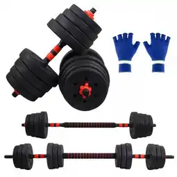 Decathlon Paar 30 kg verstelbare halters Maxifit (51-135 cm) met accessoires aanbieding