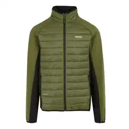 Decathlon Heren Clumber IV Full Zip Hybride Jas (Nefriet groen/zwart) aanbieding