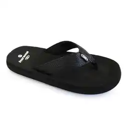 Decathlon Strandslippers voor heren in zwart met rubberen zolen aanbieding