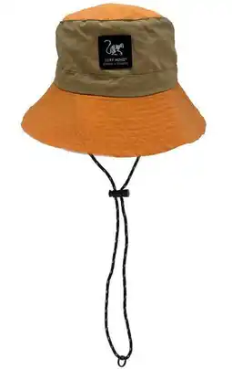 Decathlon Waterdichte Boonie Hoed Heren/Dames - One Size - Opvouwbaar (Beige/Oranje) aanbieding