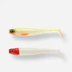 Decathlon Softbait voor hengelen op meerval set Rogen 160 gele rug/rode kop aanbieding