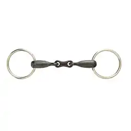 Decathlon Snaffle bit, zoet ijzer vrij ring bit met Franse schakels voor paarden Weatherbe aanbieding