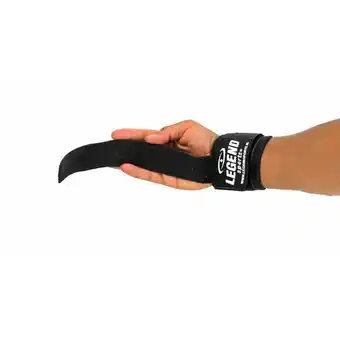 Decathlon Fitness Straps Heren/Dames Zwart Power Grip aanbieding
