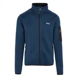 Decathlon Heren Newhill Marl Full Zip Fleecejack (Maanlicht Denim) aanbieding