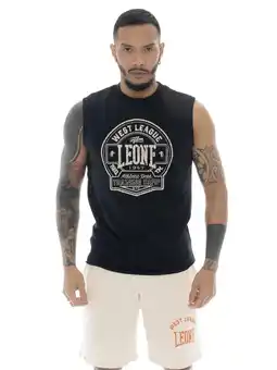 Decathlon Leone Military 1947 mouwloos katoenen T-shirt voor heren aanbieding