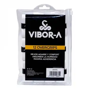 Decathlon SMOOTH WHITE VIBOR-A OVERGRIPS aanbieding