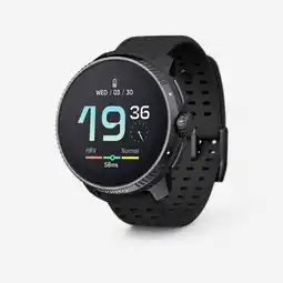 Decathlon Uniseks smartwatch voor hardlopen met gps en hartslagmeting Race All Black aanbieding
