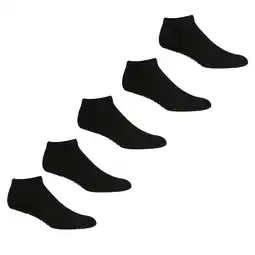 Decathlon Unisex Trainingssokken voor volwassenen (pak van 5) (Zwart) aanbieding