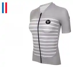 Decathlon LeBram Ventoux Women's Short Sleeve Jersey Grey Fitted aanbieding