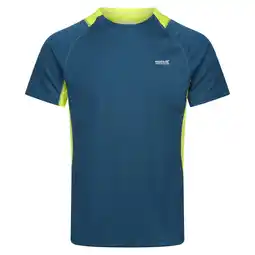 Decathlon Heren Virda IV TShirt (Marokkaans Blauw/Citroen Kalk) aanbieding