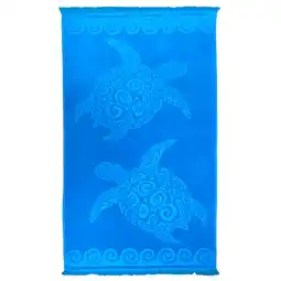 Decathlon Serviette de plage éponge velours Jacquard ciselée Cozumel 90x170 340g/m² aanbieding