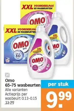 Albert Heijn Omo 65-75 wasbeurten aanbieding