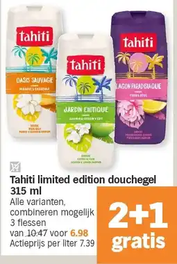 Albert Heijn Tahiti limited edition douchegel 315 ml aanbieding