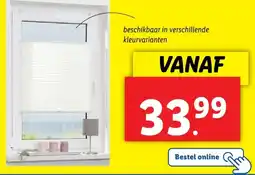 Lidl Plissé vouwgordijn aanbieding