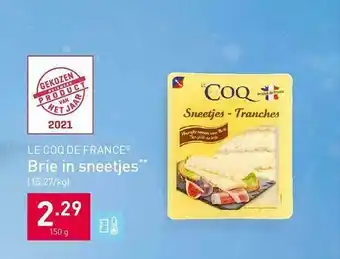 ALDI Brie In Sneetjes aanbieding
