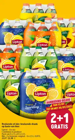 Delhaize Lipton ice tea bruisende of niet-bruisende drank op basis van thee aanbieding