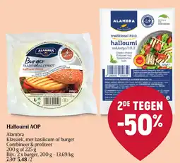 Delhaize Alambra Halloumi AOP aanbieding