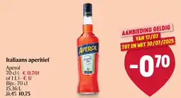 Delhaize Aperol Italiaans aperitief aanbieding