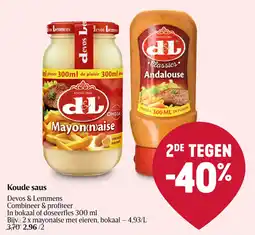 Delhaize Devos & Lemmens Koude saus aanbieding