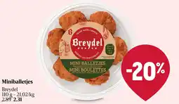 Delhaize Breydel Miniballetjes aanbieding