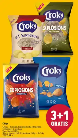 Delhaize Croky - Klassiek, Explosions of à l'Ancienne chips aanbieding